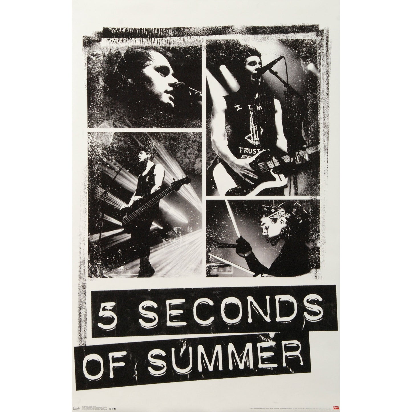5 Seconds Of Summer Photo Blocks Domestic Poster