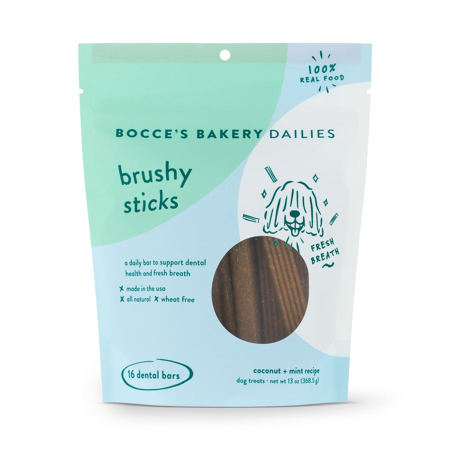Bocce's Bakery Dailies Menu Brushy Sticks Treats