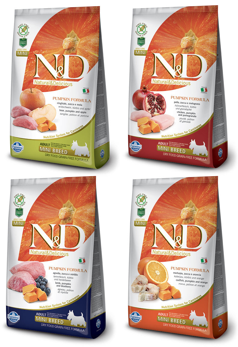 Farmina N&D Pumpkin Grain-Free for Adult Mini Breeds Dry Dog Food