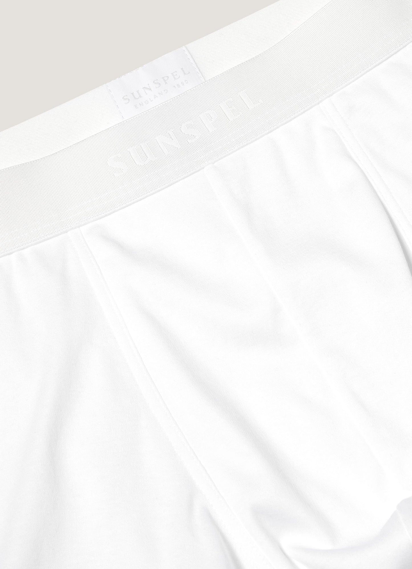 Mens Sea Island Cotton Trunks In White Mtru4622 Whaa