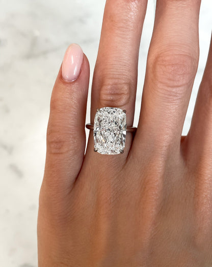 10.01 Cushion Natural Diamond in Cloud Solitaire