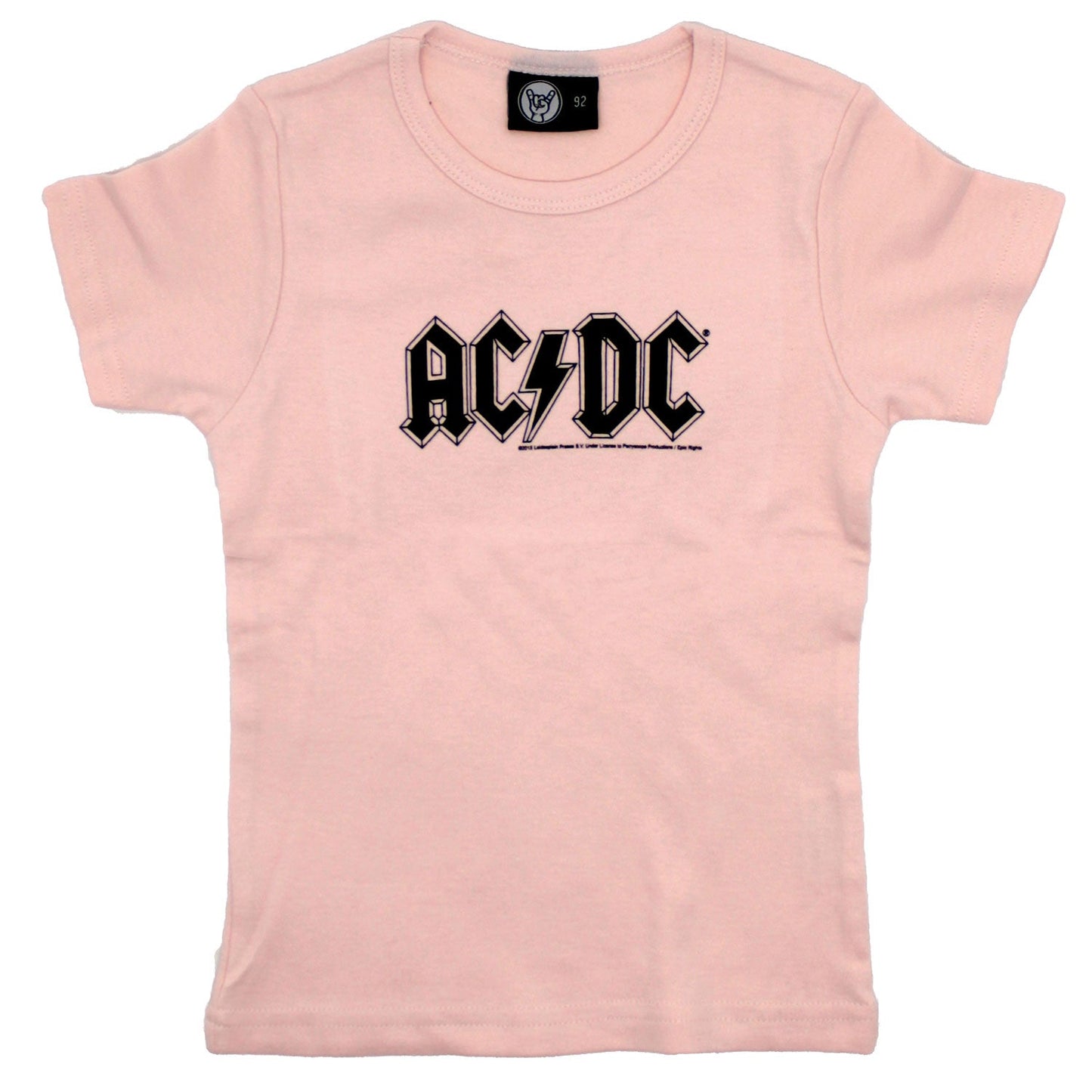 AC/DC Black On Pink Logo Childrens T-shirt