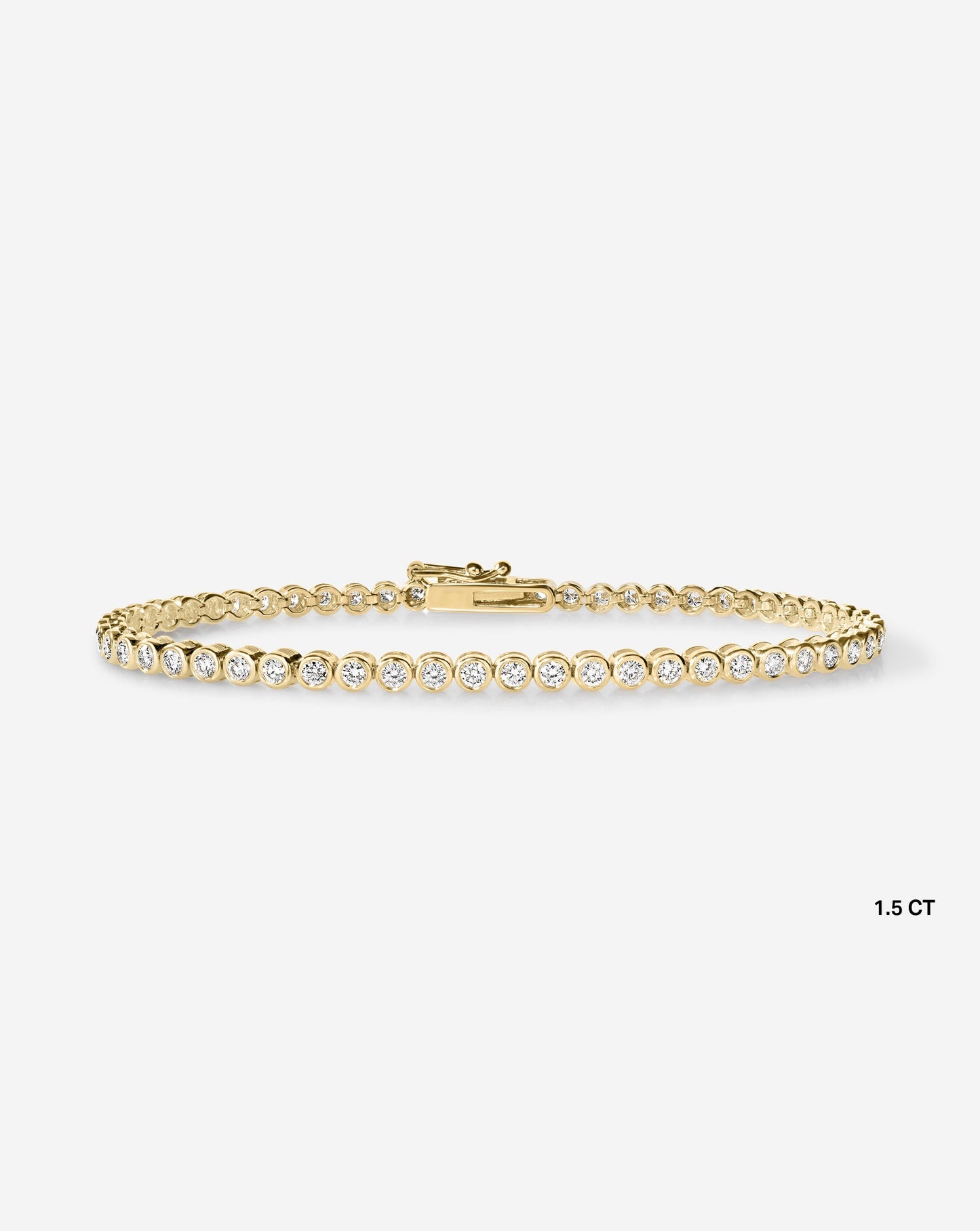 Bezel Diamond Tennis Bracelet