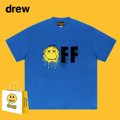 Drew T-shirts Short-Sleeved T-shirt Smiley Face