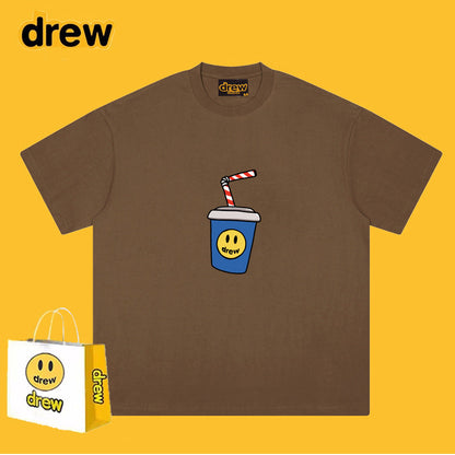 Drew T-shirts Short Sleeve Cola Loose Men