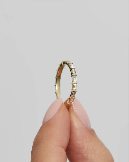 Baguette Bar Diamond Eternity Band