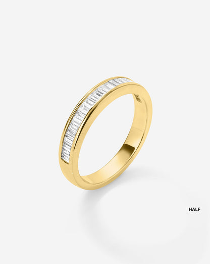 Baguette Diamond Channel Set Half Band