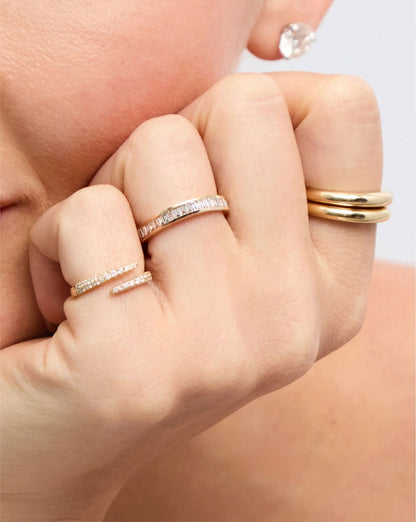 Baguette Diamond Channel Set Half Band