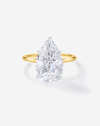 3.27 Pear Lab Diamond in Whisper Thin® Hidden Halo