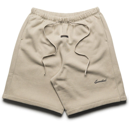 Fear Of God Essentials Basketball Fleece Shorts With Piping - Abbey Stone