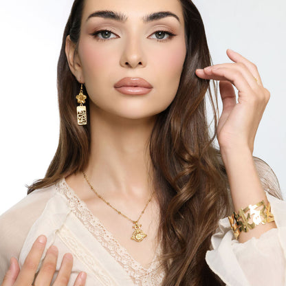 "Wal Duha" Arched Necklace