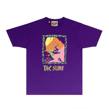 Gallery Dept T Shirt Retro Printed Loose Short-Sleeved Shirt