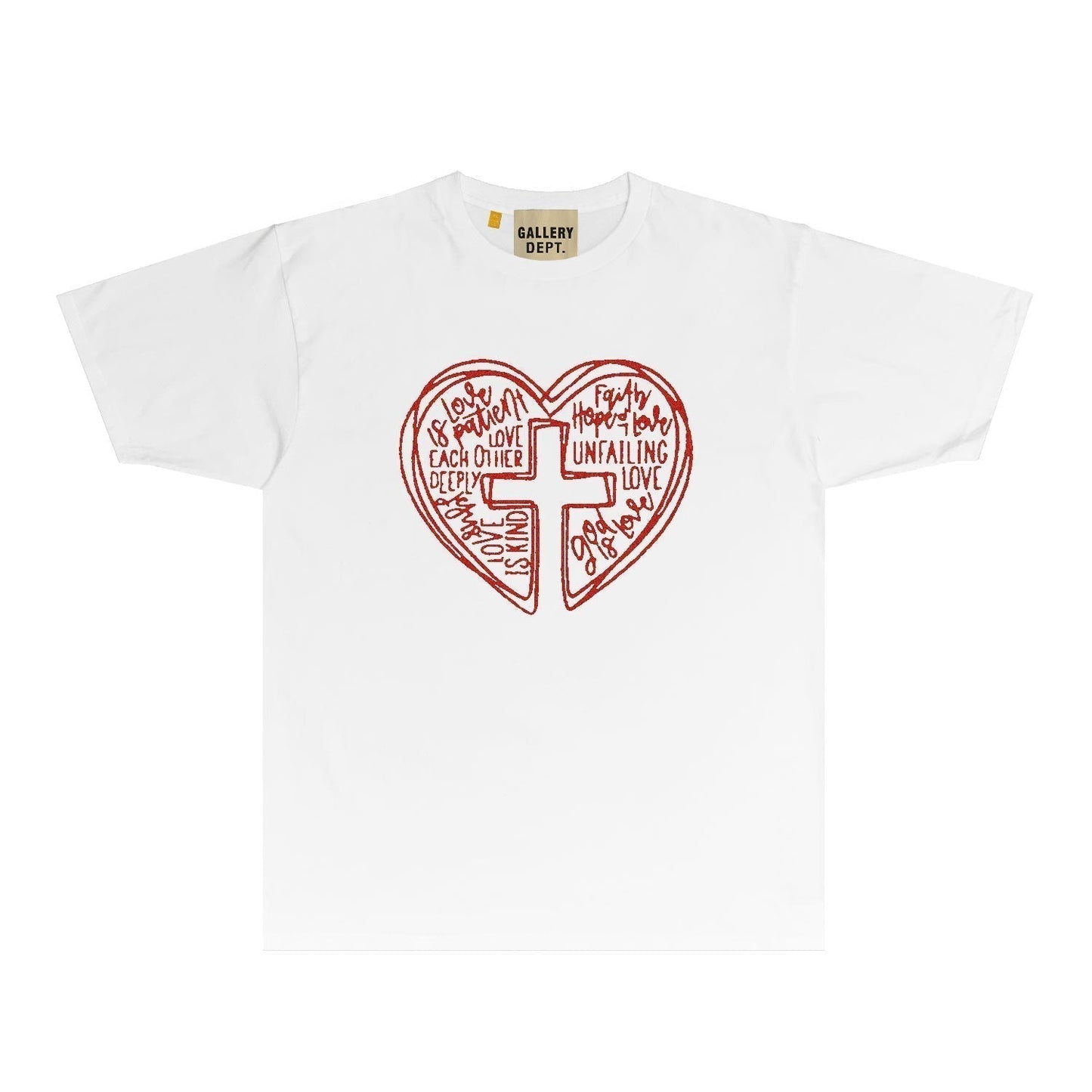 Gallery Dept T Shirt Retro Printed Loose Short-Sleeved Shirt