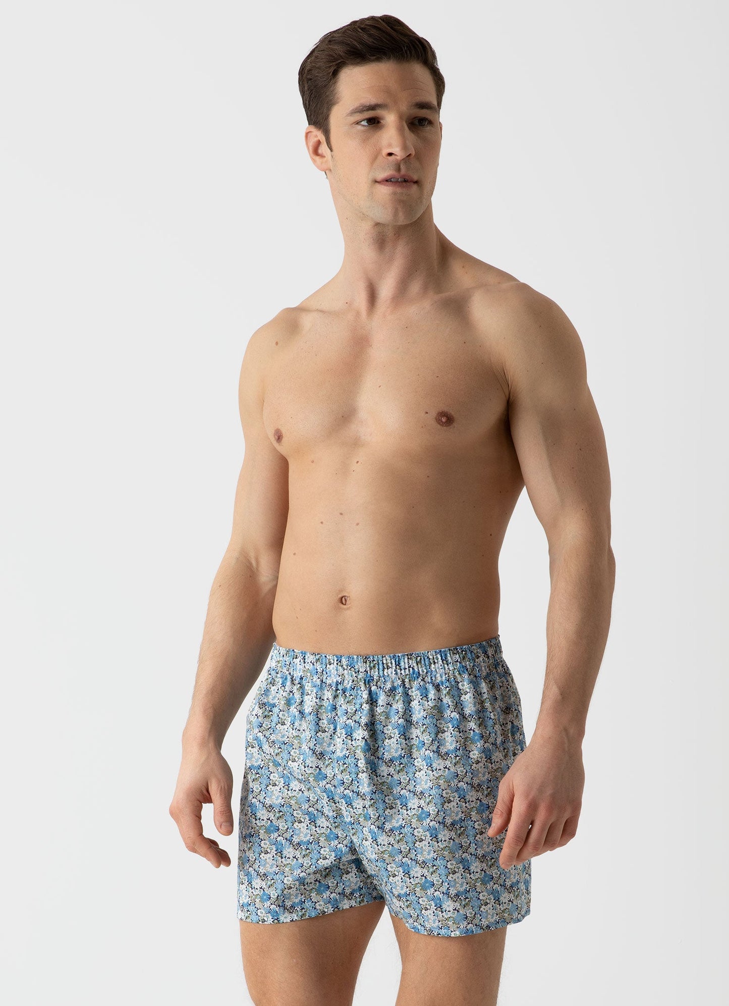 Mens Liberty Print Boxer Shorts In Liberty Libby Floral Mbox4701L Butl