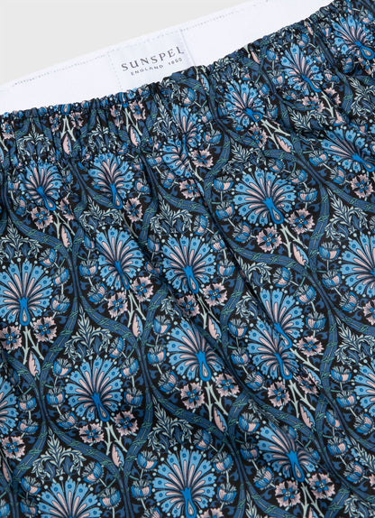 Mens Classic Boxer Shorts In Liberty Fabric In Peacock Place Mbox4701L Butw