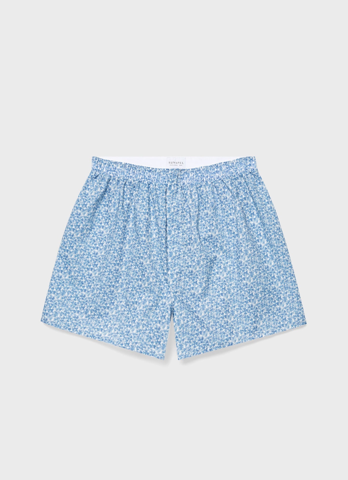Mens Classic Boxer Shorts In Liberty Fabric In Blue Cover Mbox4701L Buuv