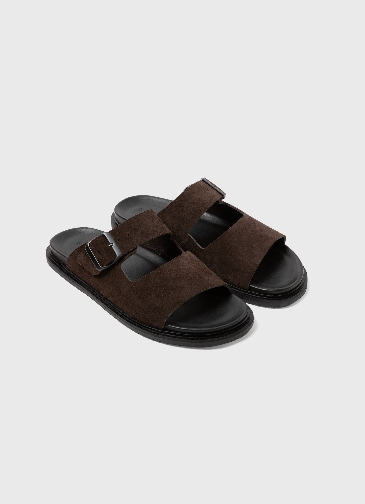 Mens Buckle Slider In Brown Mftw9430 Brab