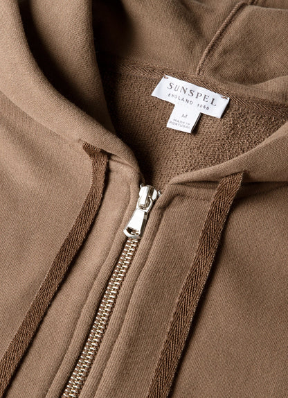 Mens Loopback Zip Hoodie In Dark Cedar Mhod1517 Brgr