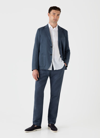 Men S Unstructured Blazer In Shale Blue Mjac7050 Burw