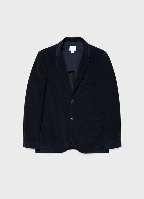 Mens Corduroy Blazer In Navy