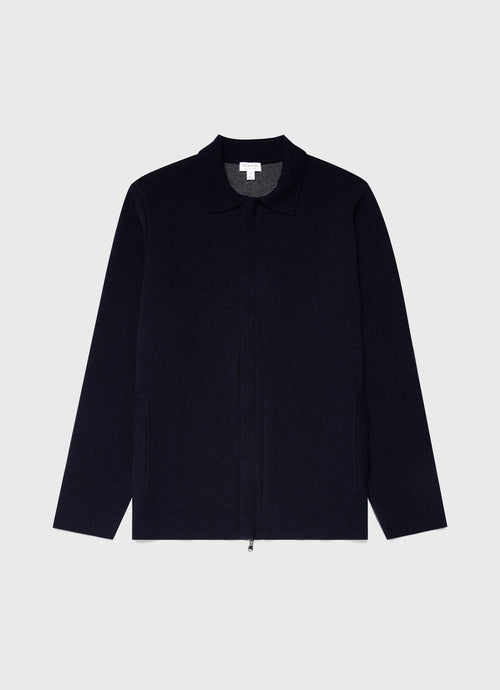 Mens Double Faced Jacket In Navy Mjac7117 Buaa