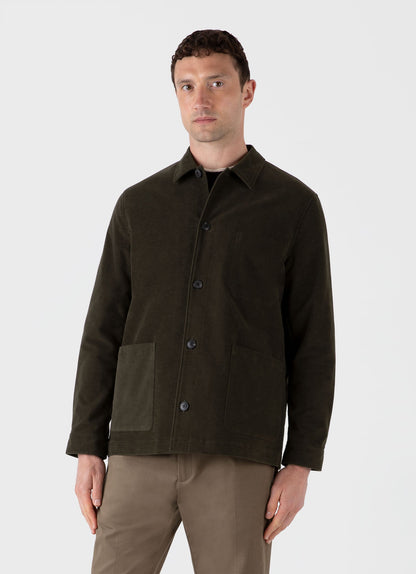 Mens Moleskin Twin Pocket Jacket In Peat Mjac7165 Gnih