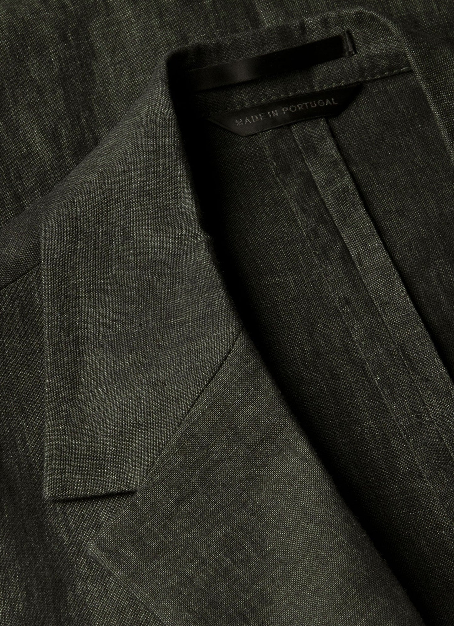 Mens Linen Blazer In Forest Mjac7186 Gnjd