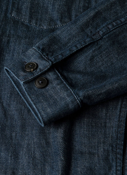 Mens Japanese Denim Jacket In Rinse Wash Denim Mjac7206 Bupc