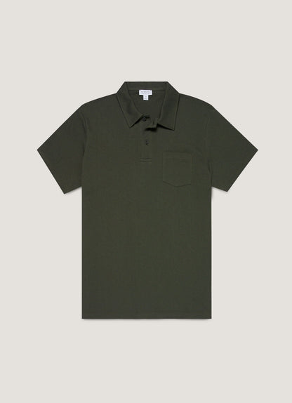 Mens Riviera Polo Shirt In Dark Green Mpol1026 Gnin