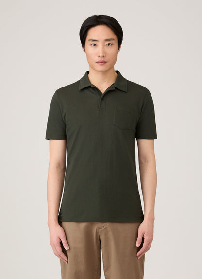 Mens Riviera Polo Shirt In Dark Green Mpol1026 Gnin