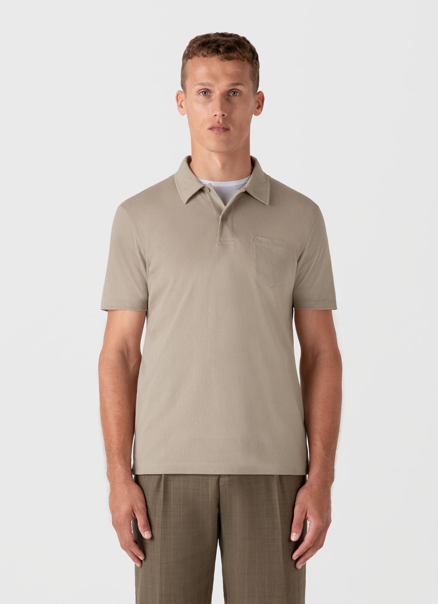 Mens Riviera Polo Shirt In Ash Grey Mpol1026 Gyew