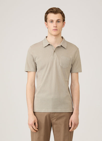 Mens Riviera Polo Shirt In Fog Mpol1026 Gyff