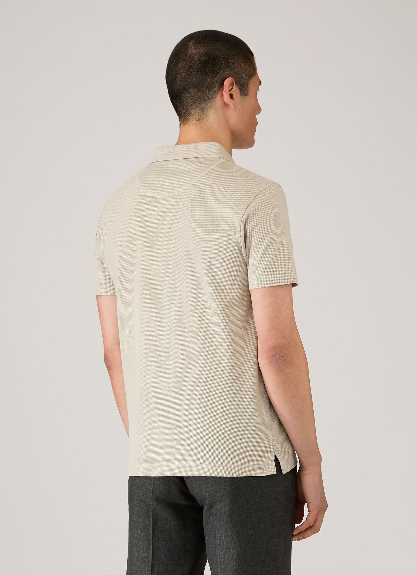 Mens Riviera Polo Shirt In Ash Mpol1026 Gyfi