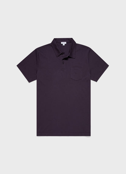 Riviera Polo Shirt In Dark Plum