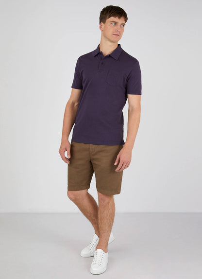 Riviera Polo Shirt In Dark Plum