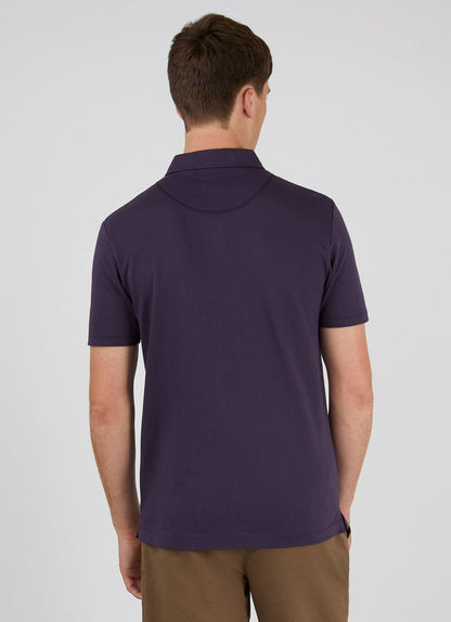 Riviera Polo Shirt In Dark Plum