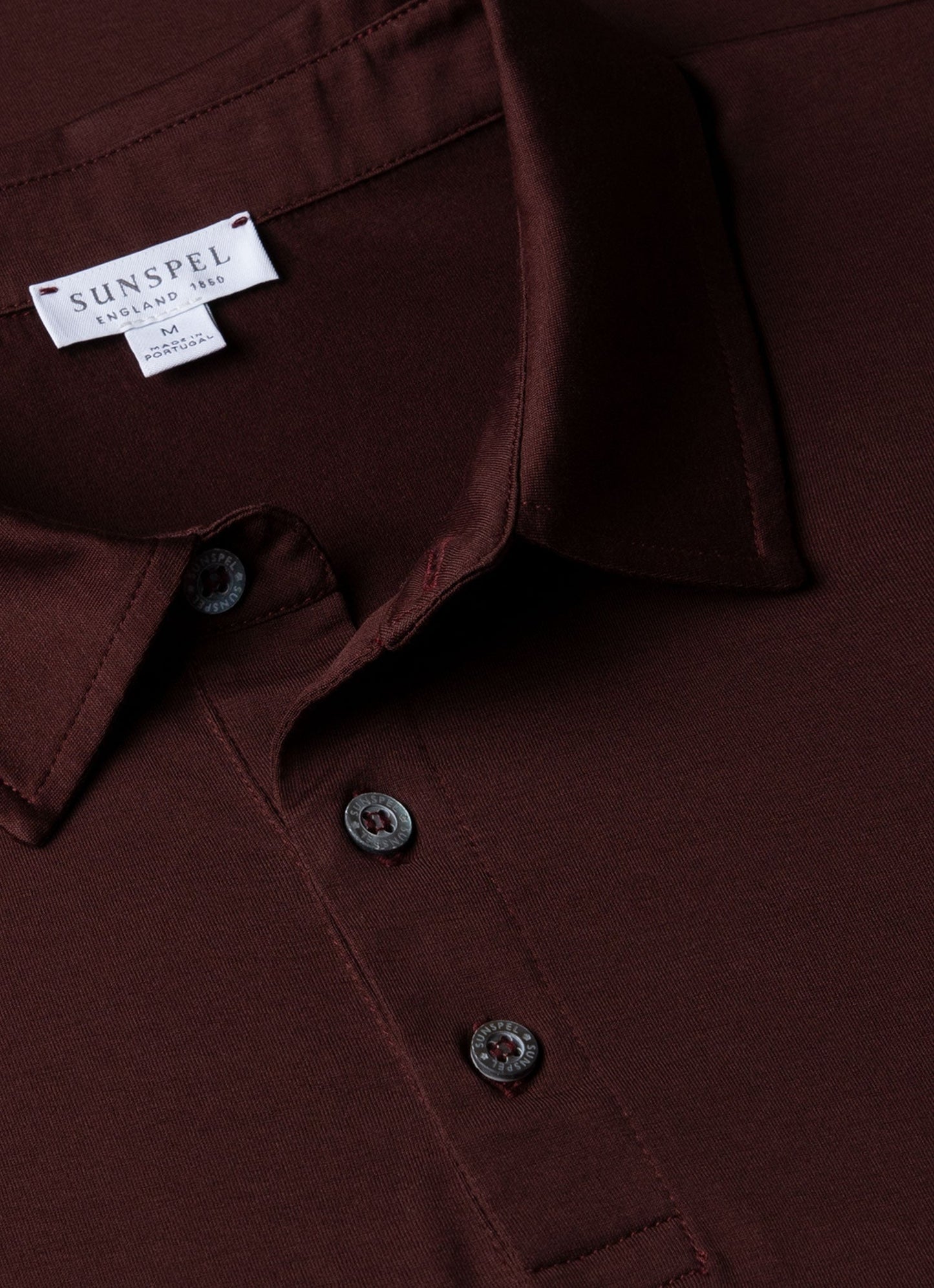 Mens Classic Jersey Polo Shirt In Raisin Mpol1052 Brfq