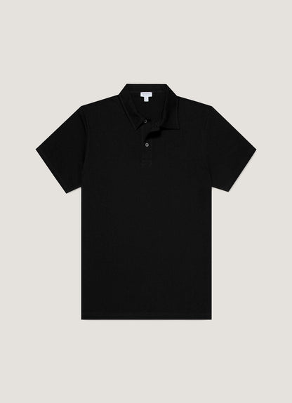 Mens Regular Fit Riviera Polo Shirt In Black Mpol1076 Bkaa