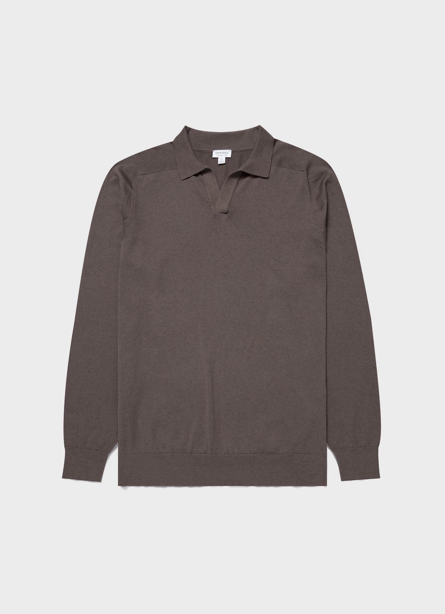 Mens Sea Island Cashmere Polo Shirt In Cedar Mpol8204 Breh