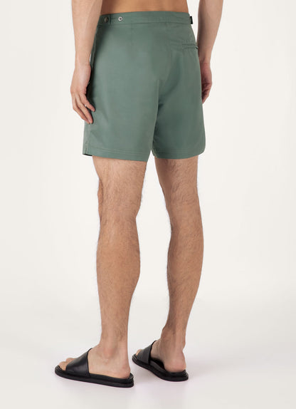 Mens Tailored Swim Shorts In Dusk Green Mshr3704 Gnij