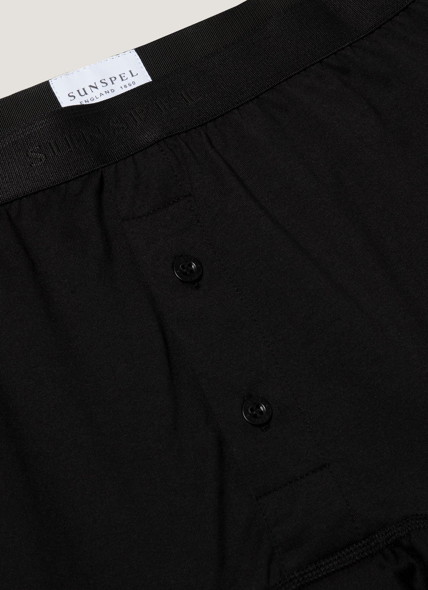 Mens Superfine Cotton Two Button Boxer Briefs In Black Mshr4415 Bkaa