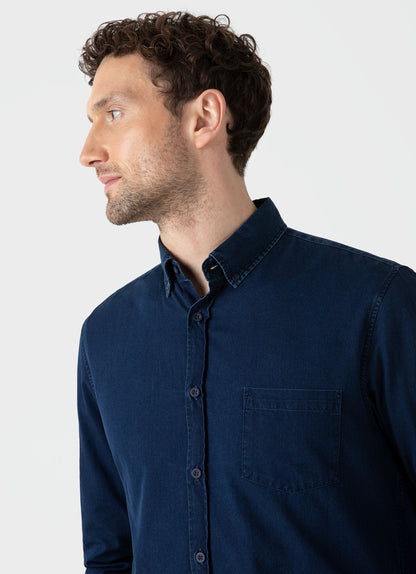 Men S Denim Shirt In Indigo Msht2062 Buad