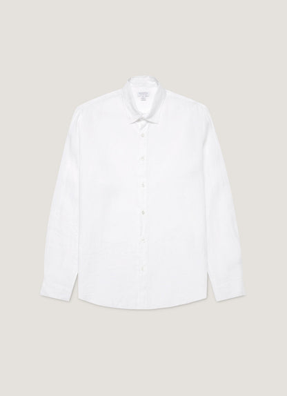 Mens Linen Shirt In White Msht2106 Whaa