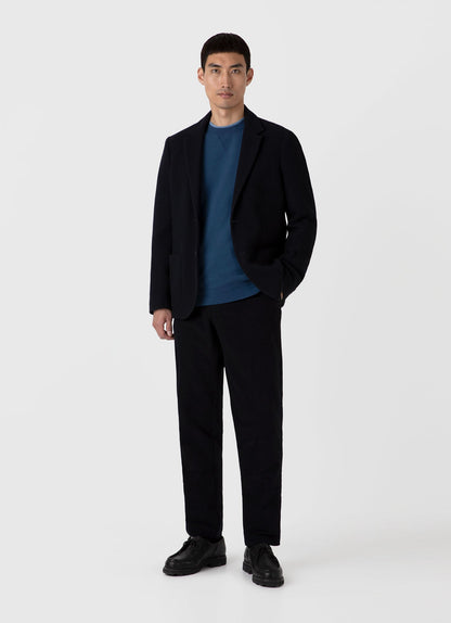 Mens Loopback Sweatshirt In Naval Blue Mswe1516 Buvm