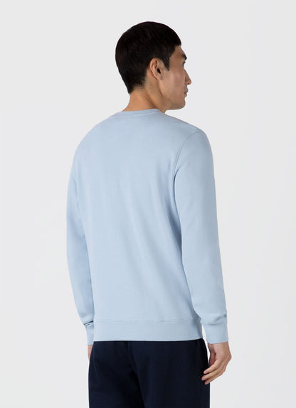 Mens Loopback Sweatshirt In Blue Mist Mswe1516 Buvq