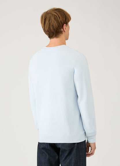 Mens Loopback Sweatshirt In Pastel Blue Mswe1516 Buwr