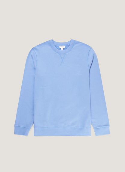 Mens Loopback Sweatshirt In Azure Blue Mswe1516 Buww