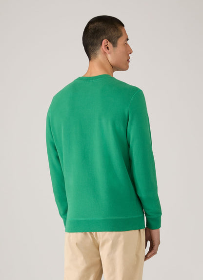 Mens Loopback Sweatshirt In Bright Green Mswe1516 Gnjc