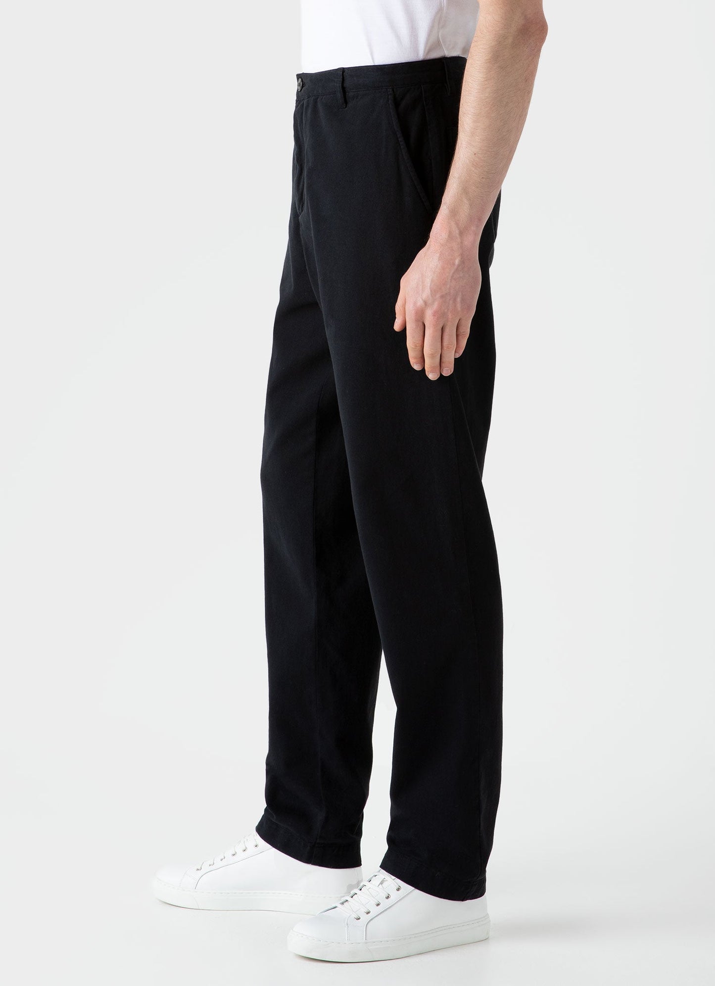 Mens Brushed Cotton Chore Trouser In Black Mtrs3075 Bkaa
