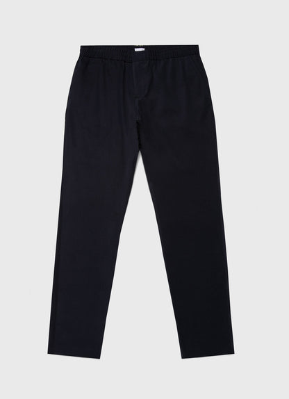 Mens Brushed Cotton Wool Drawstring Trouser In Navy Mtrs3083 Buaa